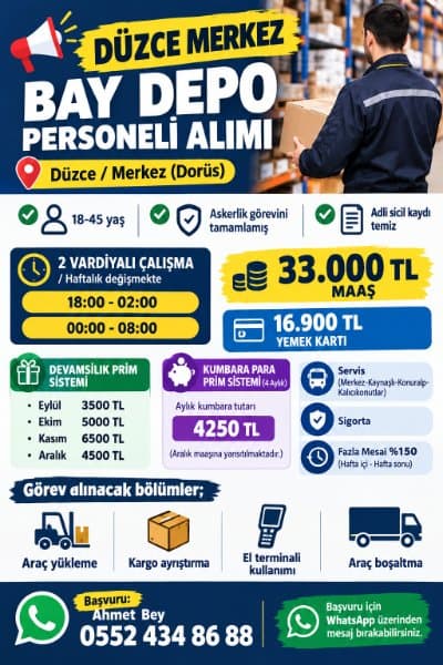 DÜZCE BAY DEPO PERSONELİ