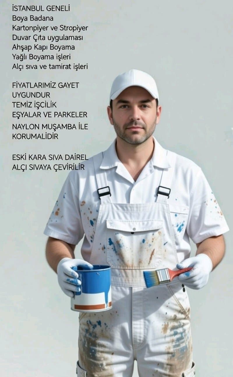 Boya Badana, Stropiyer,Alçı Sıva Tamirat Ve Tadilat
