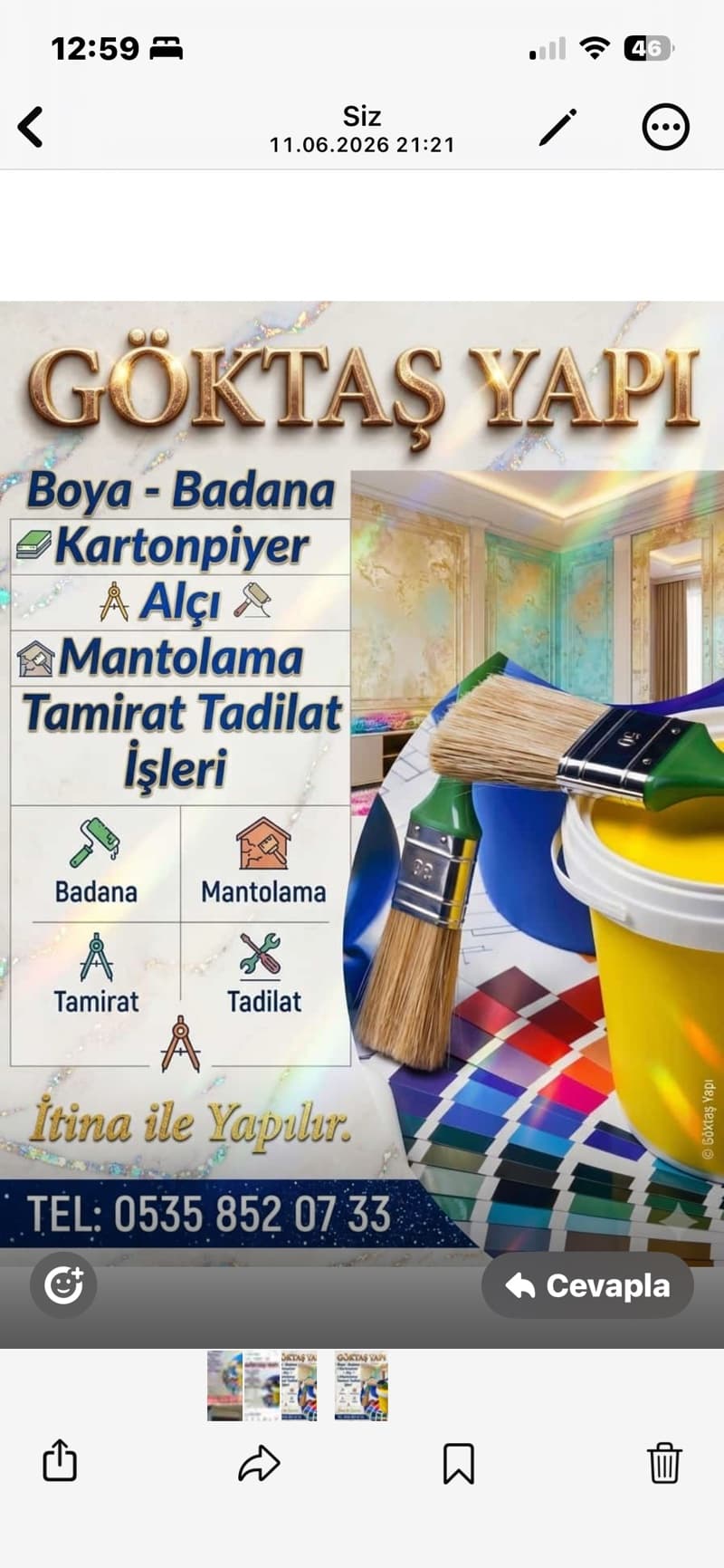 Her Boya Badana İşleriniz Yapılır