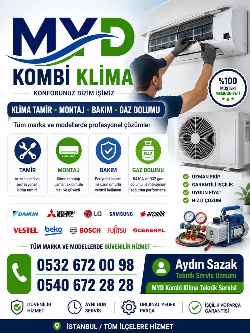 Klima Tamir Bakım Montaj Kombi Tamir Bakımı Yapılır Montaj