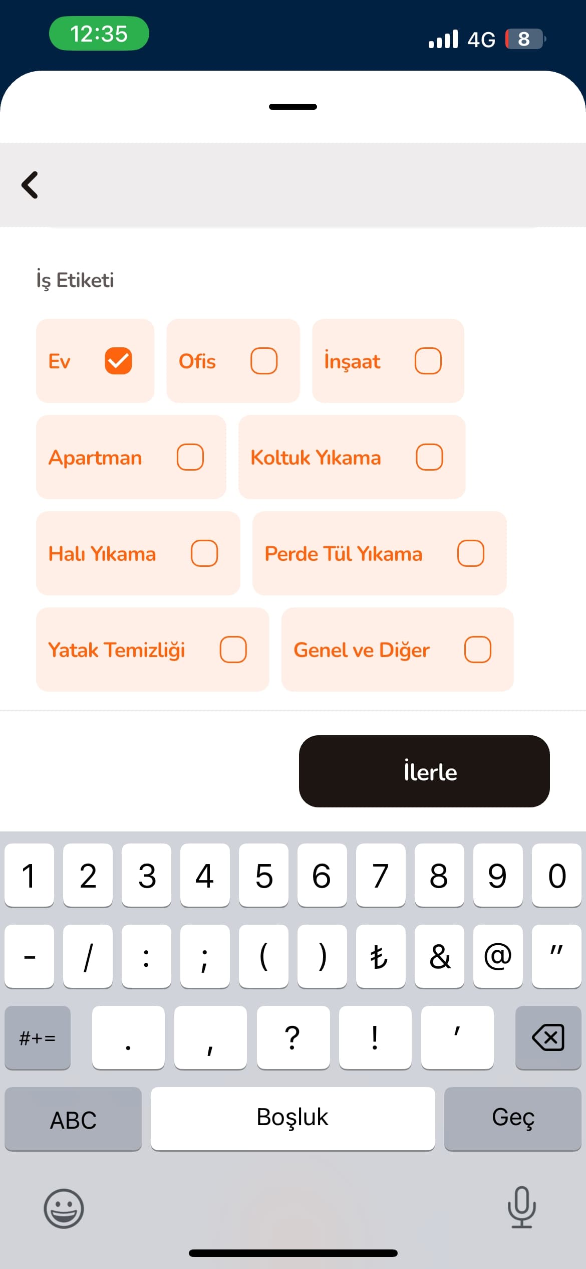 İş etiketleri