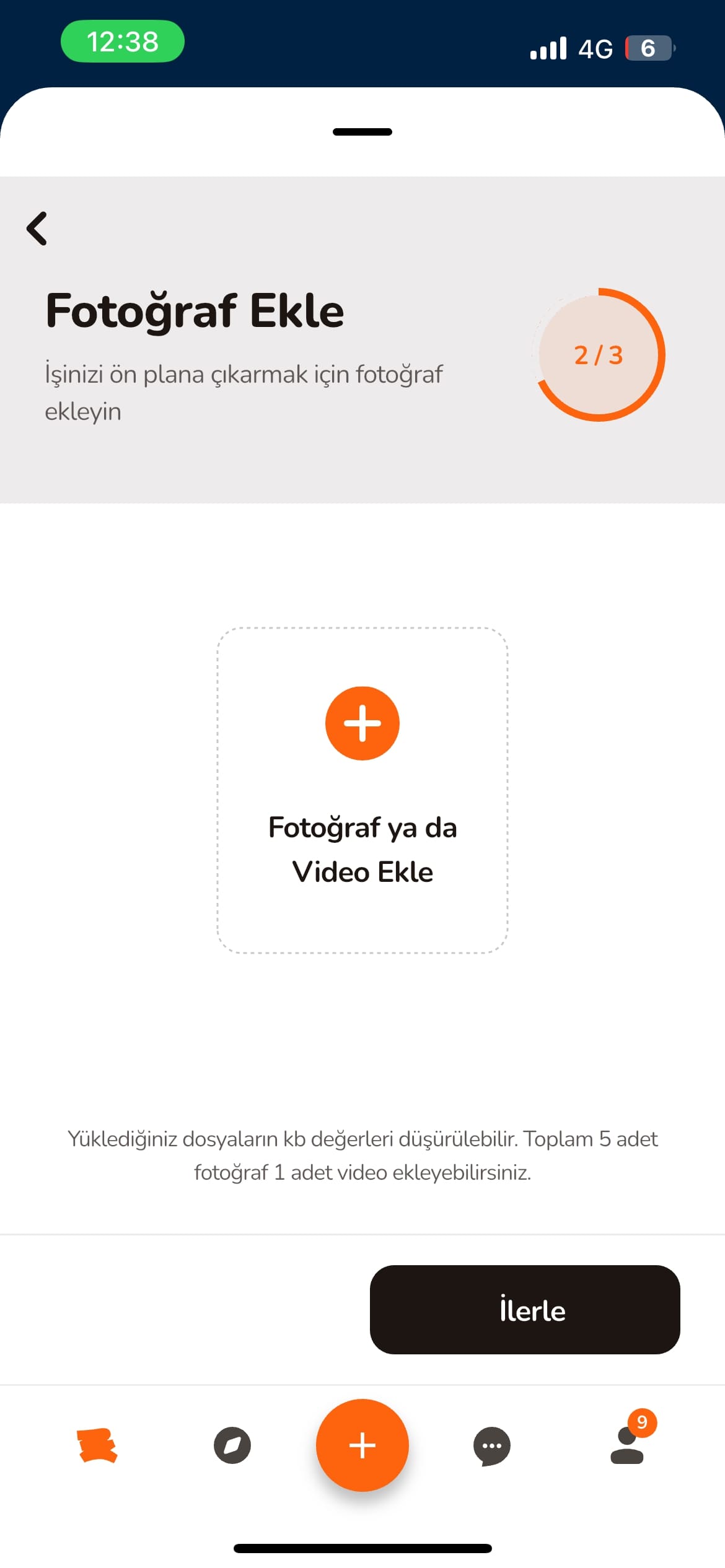 Fotoğraf/video ekleme