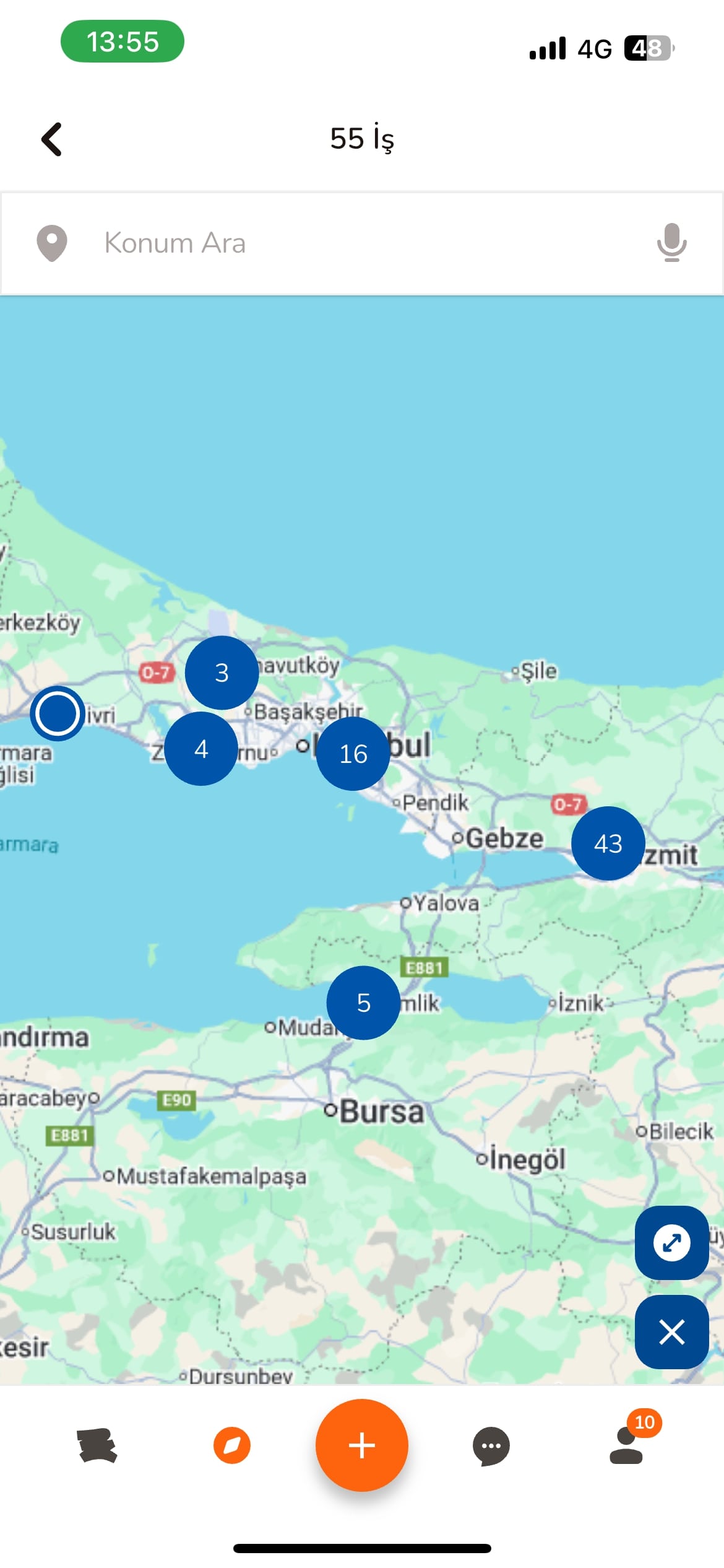 Haritada görüntüleme