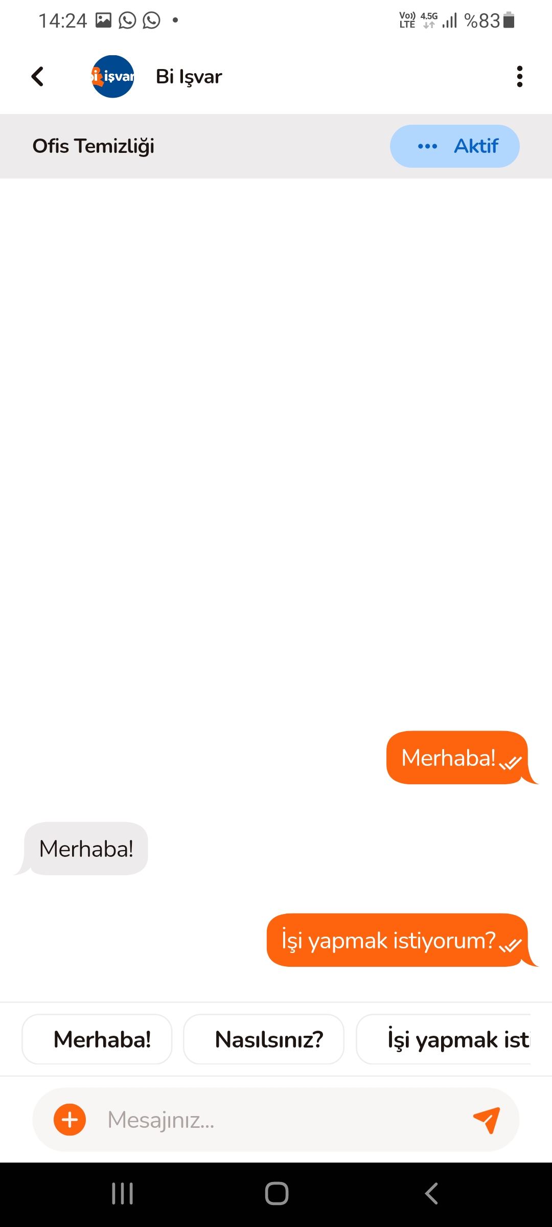 bi işyapan iş talebi