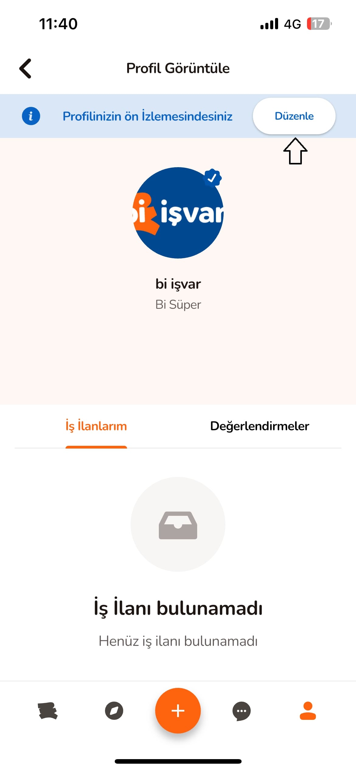 Düzenle butonu