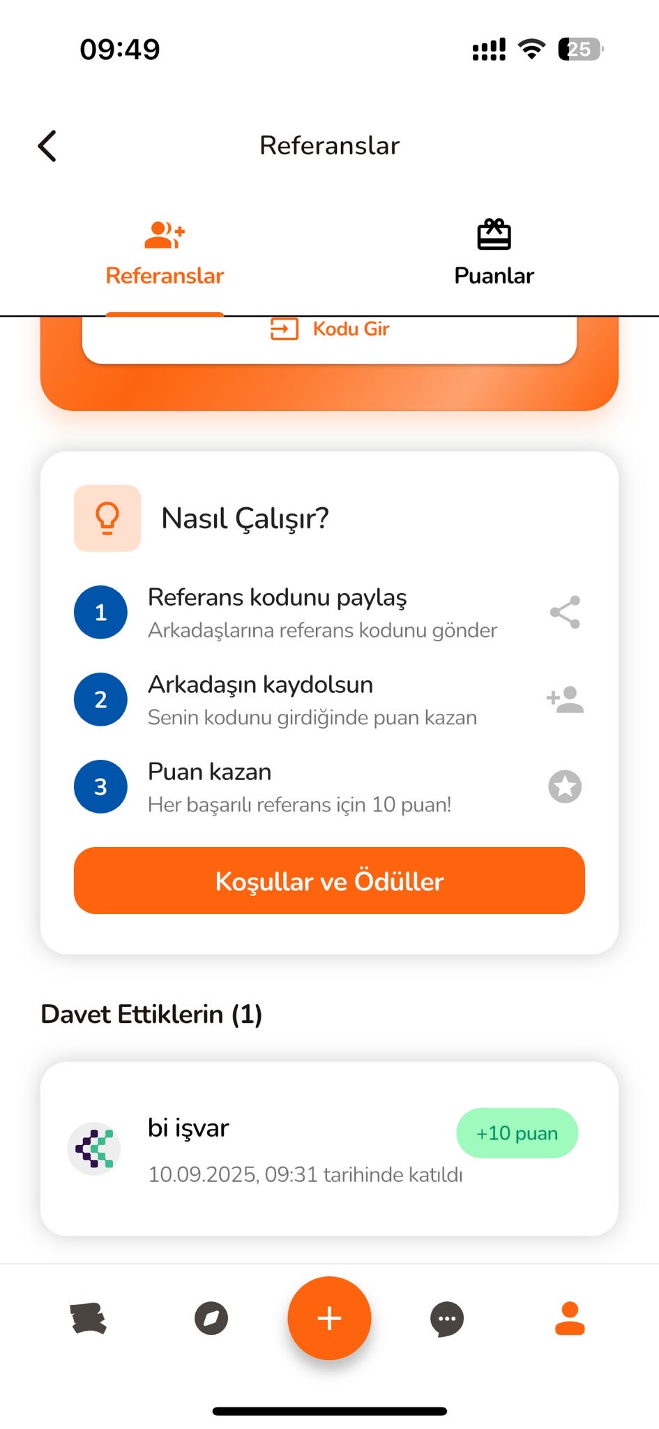 Referans sistemi açıklaması ve davet edilenler listesi